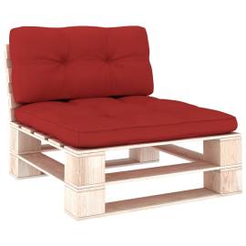 Perne pentru canapea din paleți, 2 buc., roșu