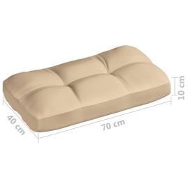 Perne pentru canapea din paleți, 3 buc., bej, 10 image