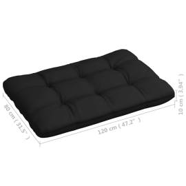 Perne pentru canapea din paleți, 3 buc., negru, 8 image