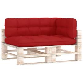 Perne pentru canapea din paleți, 3 buc., roșu, 2 image