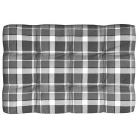 Perne pentru canapea din paleți, 7 buc., gri, model carouri, 4 image