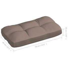 Perne pentru canapea din paleți, 7 buc., gri taupe, 9 image