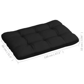 Perne pentru canapea din paleți, 7 buc., negru, 8 image
