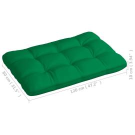 Perne pentru canapea din paleți, 7 buc., verde, 8 image