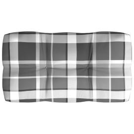 Perne pentru canapea din paleți 5 buc. gri, model carouri, 6 image