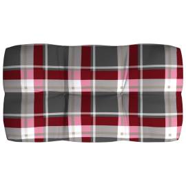 Perne pentru canapea din paleți 7 buc, roșu, model carouri, 6 image