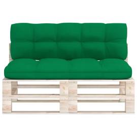 Perne pentru canapea paleți, 2 buc, verde, 3 image