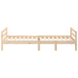 Cadru de pat, 80x200 cm, lemn masiv de pin, 6 image