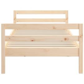 Cadru de pat, 90x190 cm, lemn masiv de pin, 5 image