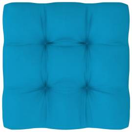 Pernă canapea din paleți, albastru, 58x58x10 cm, 2 image