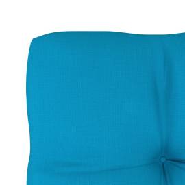 Pernă canapea din paleți, albastru, 58x58x10 cm, 4 image