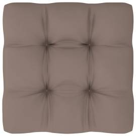 Pernă canapea din paleți, gri taupe, 58x58x10 cm, 3 image