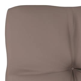 Pernă canapea din paleți, gri taupe, 58x58x10 cm, 4 image