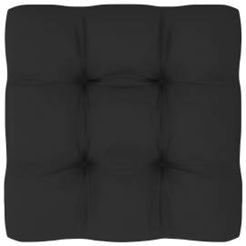 Pernă canapea din paleți, negru, 58x58x10 cm, 2 image