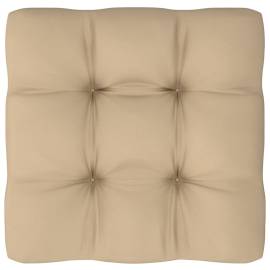 Pernă pentru canapea din paleți, bej, 58 x 58 x 10 cm, 2 image