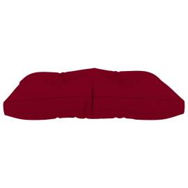 Pernă pentru taburet din paleți, roșu vin, material textil, 4 image