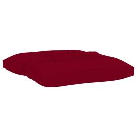 Pernă pentru taburet din paleți, roșu vin, material textil, 2 image