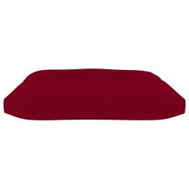 Pernă pentru taburet din paleți, roșu vin, material textil, 3 image