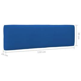 Perne canapea din paleți 2 buc. albastru regal, 11 image