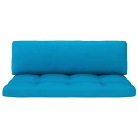 Perne canapea din paleți 2 buc. albastru, 3 image