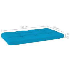 Perne canapea din paleți 2 buc. albastru, 10 image