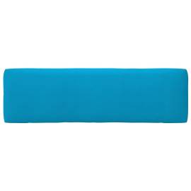 Perne canapea din paleți 2 buc. albastru, 9 image