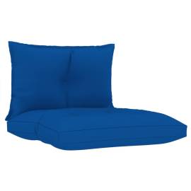 Perne de canapea din paleți, 2 buc., albastru regal, textil, 2 image