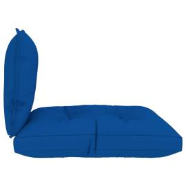 Perne de canapea din paleți, 2 buc., albastru regal, textil, 5 image