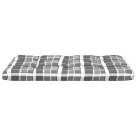 Perne de canapea din paleți, 2 buc., gri, model carouri, 6 image