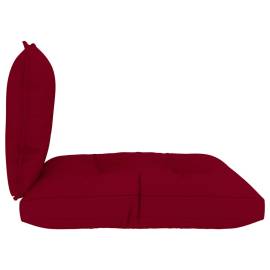 Perne de canapea din paleți, 2 buc., roșu vin, material textil, 5 image