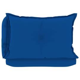 Perne de canapea din paleți, 3 buc, albastru regal, textil, 5 image