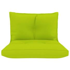 Perne pentru canapea din paleți, 2 buc, verde aprins, textil, 3 image
