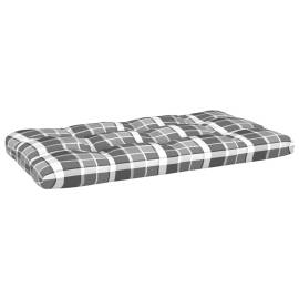Perne pentru canapea din paleți, 3 buc., gri, model carouri, 7 image