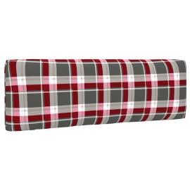Perne pentru canapea din paleți, 3 buc., roșu, model carouri, 9 image