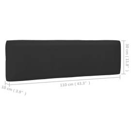 Perne pentru canapea din paleți 2 buc. negru, 11 image