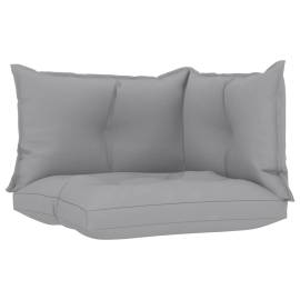 Perne pentru canapea din paleți 3 buc. gri, material textil, 2 image