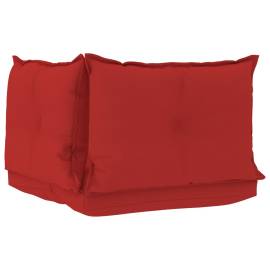 Perne pentru canapea din paleți 3 buc, roșu, material textil, 4 image