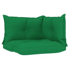 Perne pentru canapea din paleți 3 buc. verde, material textil, 2 image