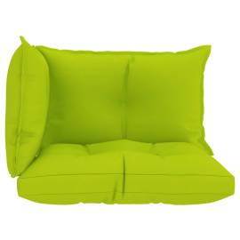 Perne pentru canapea din paleți 3 buc, verde crud, textil, 3 image