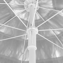Umbrelă de plajă, alb, 180 cm, 2 image