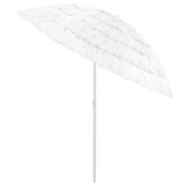 Umbrelă de plajă, alb, 240 cm, 4 image
