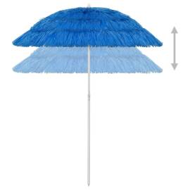 Umbrelă de plajă, albastru, 180 cm, 4 image