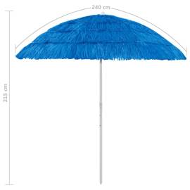 Umbrelă de plajă, albastru, 240 cm, 8 image