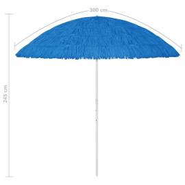Umbrelă de plajă, albastru, 300 cm, 8 image
