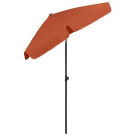 Umbrelă de plajă, cărămiziu, 180x120 cm, 6 image