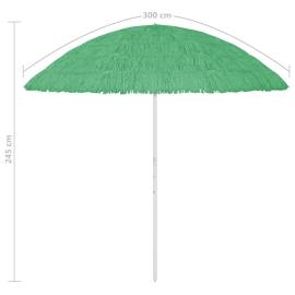 Umbrelă de plajă, verde, 300 cm, 8 image