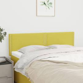 Tăblii de pat, 2 buc., verde, 72x5x78/88 cm, textil