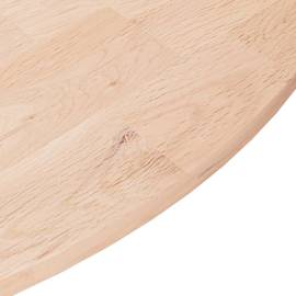 Blat de masă rotund, Ø60x1,5 cm, lemn masiv stejar netratat, 3 image