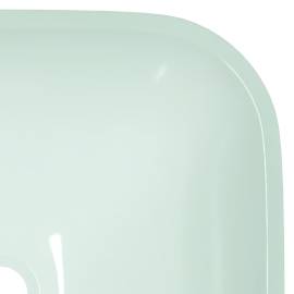 Chiuvetă din sticlă, alb, 42x42x14 cm, 5 image