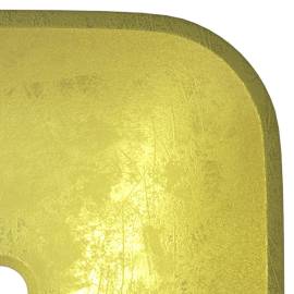 Chiuvetă din sticlă, auriu, 42x42x14 cm, 5 image